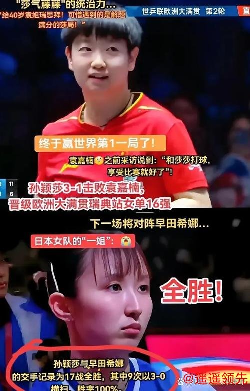 WTT萨格勒布站国乒又锁定1冠 孙颖莎将战早田希娜